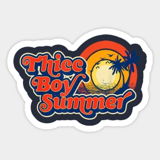 Thicc Boy Summer Sticker